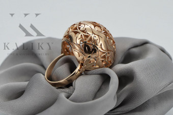"Unikalny Pierścień Vintage Bez Kamieni z Różowego Złota 14k 585" vrn014 vrn014