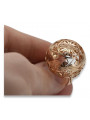 Russian Soviet rose pink 14k 585 gold Vintage ring vrn014