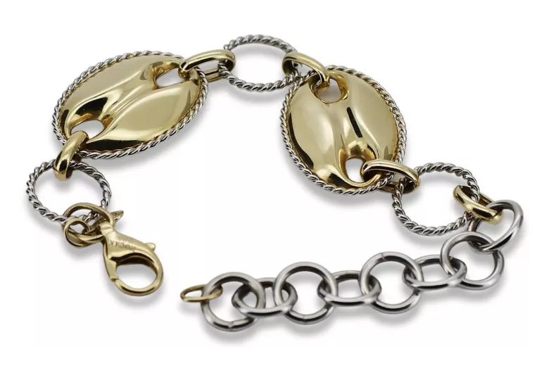 Yellow rose gold bracelet ★ russiangold.com ★ Gold 585 333 Low price