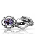 Boucles d'oreilles en argent sterling 925, Alexandrite vec033s