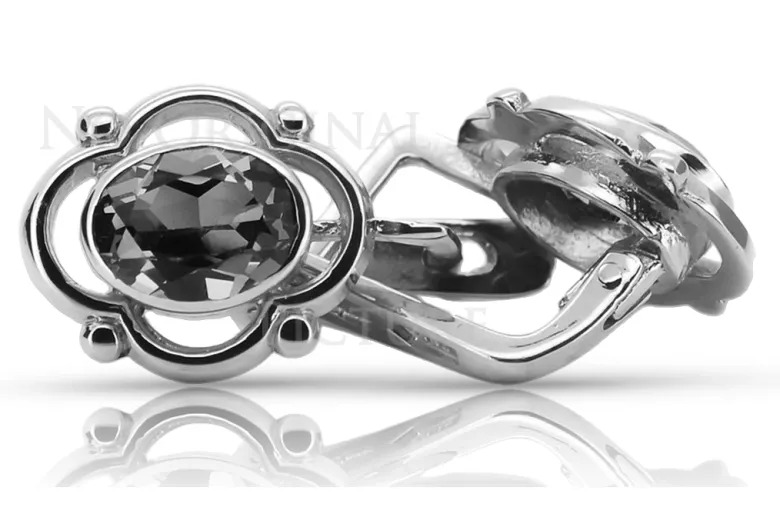 Boucles d'oreilles en argent sterling 925, Réglag vintage vec033s soviétique russe vec033s