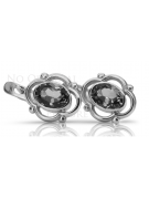 Boucles d'oreilles en argent sterling 925, Réglag vintage vec033s soviétique russe vec033s