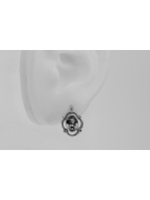 Boucles d'oreilles en argent sterling 925, Réglag vintage vec033s soviétique russe vec033s