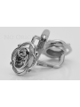 Boucles d'oreilles en argent sterling 925, Réglag vintage vec033s soviétique russe vec033s