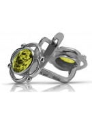 Pendientes de Plata 925 Vintage con Peridoto Amarillo vec033s