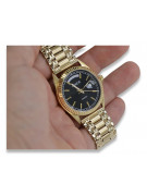 Goldene Herrenuhr Geneve ★ zlotychlopak.pl ★ Gold Reinheit 585 333 Niedriger Preis!