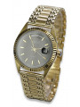 Reloj de oro para hombre Geneve ★ zlotychlopak.pl ★ Pureza de oro 585 333 Precio bajo!