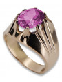 Rose soviétique russe 14k 585 or Alexandrite Ruby Emerald Sapphire Zircon ring vrc016