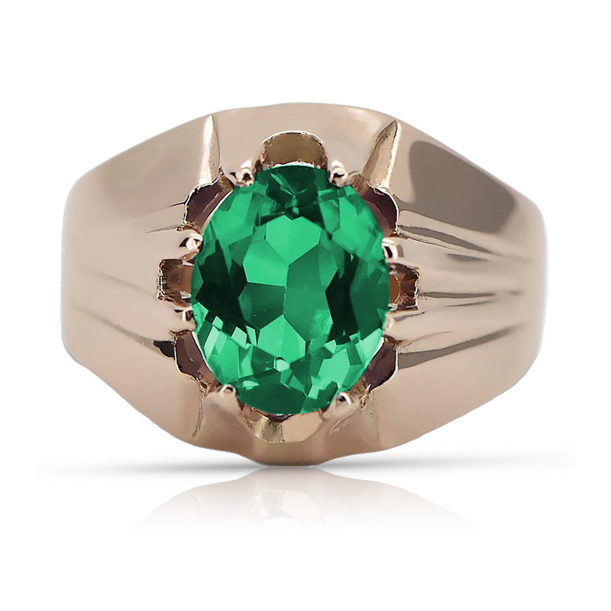 Rose soviétique russe 14k 585 or Alexandrite Ruby Emerald Sapphire Zircon ring vrc016