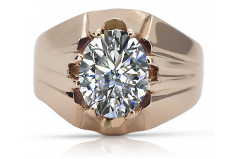 Inel sovietic rusesc din aur 585 trandafir 14k alexandrit rubin smarald safir zircon vrc016