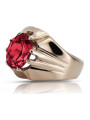 Russische sowjetische Rose 14 Karat 585 Gold Alexandrit Rubin Smaragd Saphir Zirkon Ring vrc016