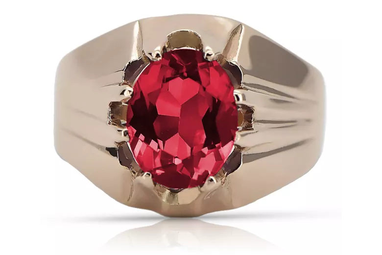 Rose soviétique russe 14k 585 or Alexandrite Ruby Emerald Sapphire Zircon ring vrc016