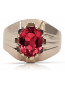 Russische sowjetische Rose 14 Karat 585 Gold Alexandrit Rubin Smaragd Saphir Zirkon Ring vrc016