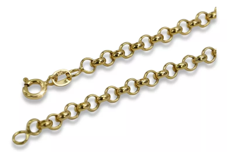 Pulsera de señora Kenik ancla de oro amarillo italiano 14k cb025y