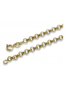 Pulsera de señora Kenik ancla de oro amarillo italiano 14k cb025y