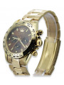 Goldene Herrenuhr Geneve ★ zlotychlopak.pl ★ Gold Reinheit 585 333 Niedriger Preis!