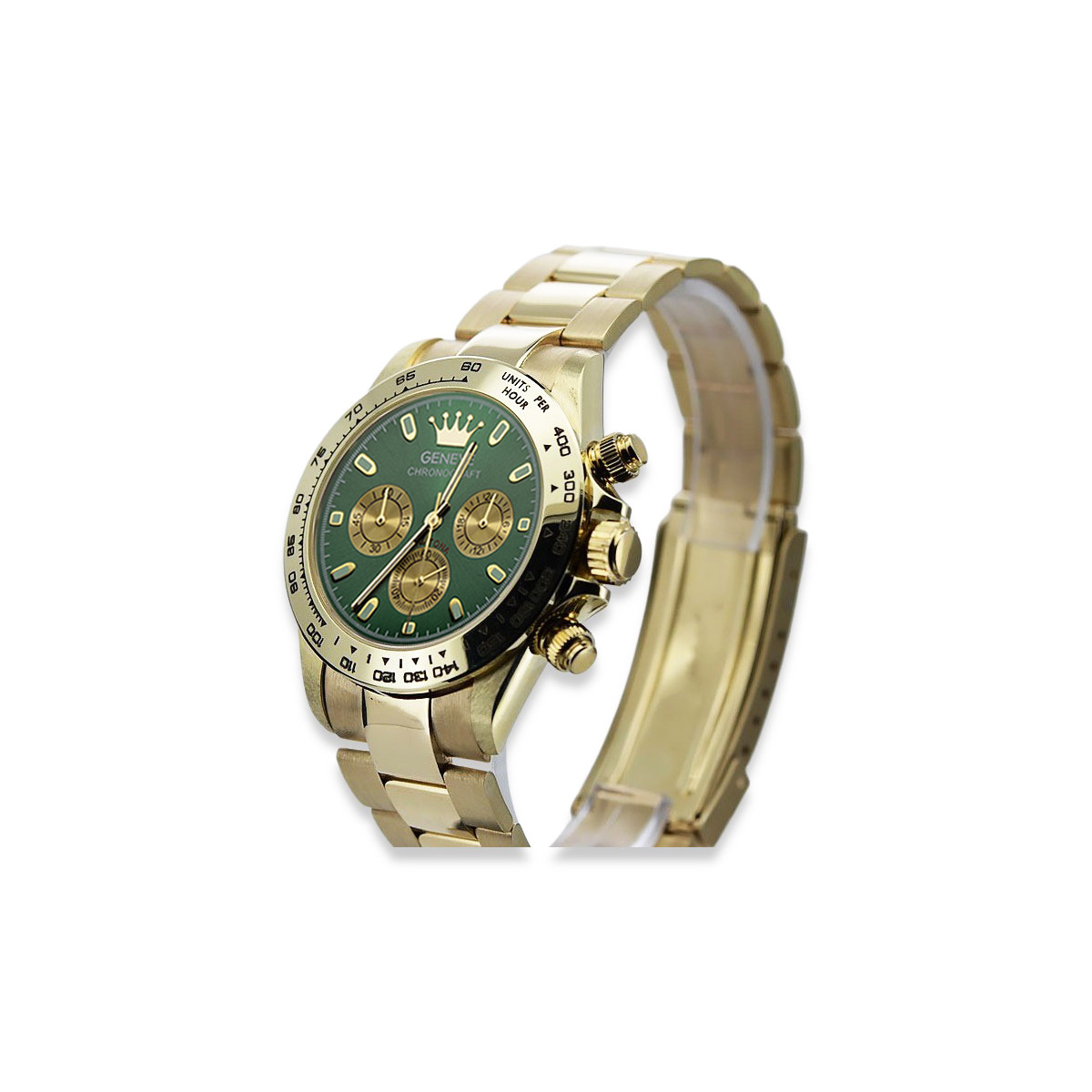 Reloj de oro para hombre Geneve ★ zlotychlopak.pl ★ Pureza de oro 585 333 Precio bajo!