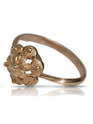 Russisch Sowjet rosa 14 Karat 585 gold Vintage Ring vrn004