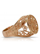 Russisch Sowjet rosa 14 Karat 585 gold Vintage Ring vrn133