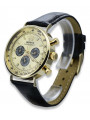 Reloj Geneve de hombre en oro amarillo de 14 quilates mw012y-gb