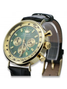 Reloj Geneve de oro amarillo de 14 quilates, para hombre mw012y-gr