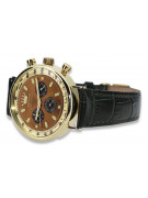 Reloj Geneve de oro amarillo de 14 quilates para hombre mw012y-br