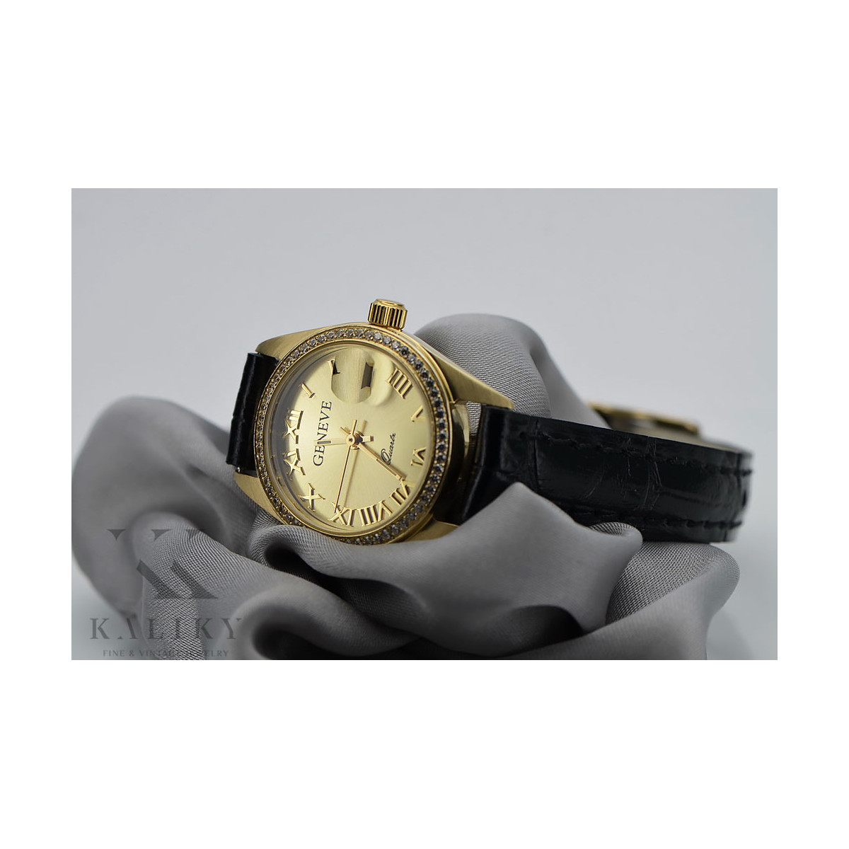 14 Karat Gelbgold Geneve Uhr, Gol lw078ydg