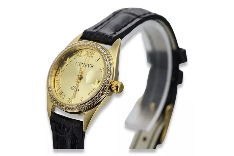 Reloj ★ de oro para damas zlotychlopak.pl Pureza de oro 585 333 ¡★ Precio bajo!