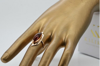 Русская роза советская розовая советская красная 585 583 золото янтарь кольцо vrab008