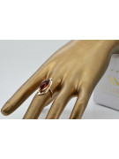 Rosa rusa Rosa soviética URSS rojo 585 583 anillo de ámbar dorado vrab008