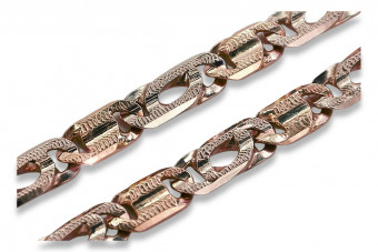 Bracelet Vintage en Or Rose 14K avec Découpe de Diamants cb040rw