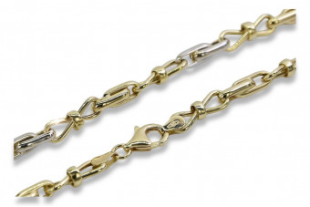 Bracelet en Or Jaune Italien 14K, Pierre de Lune et Topaze cb061yw