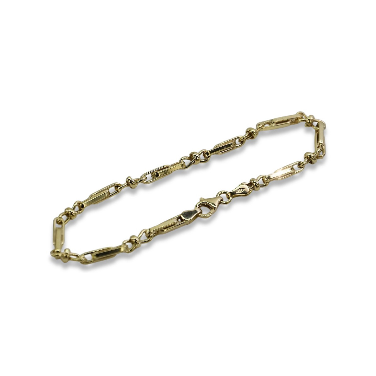 Pulsera de Oro Amarillo de 14K con Diamantes, Esmeraldas y Zafiros cb063y