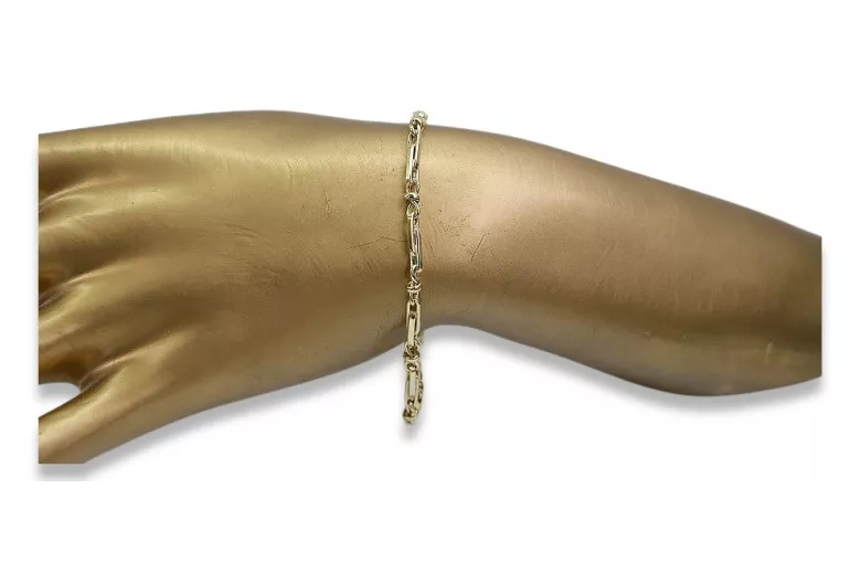 Pulsera de Oro Amarillo de 14K con Diamantes, Esmeraldas y Zafiros cb063y