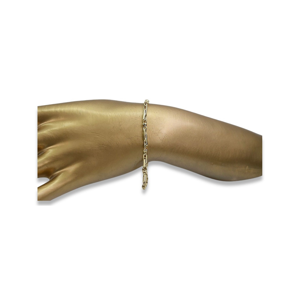 Pulsera de Oro Amarillo de 14K con Diamantes, Esmeraldas y Zafiros cb063y