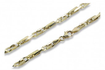 Браслет італійського жовтого золота 14K, 3мм cb064y