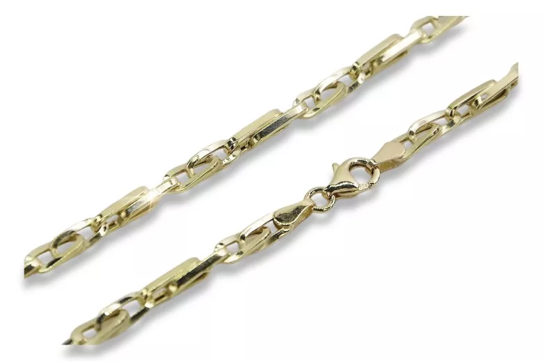 Bransoleta z włoskim żółtym złotem 14k 3mm, 20,5c cb064y