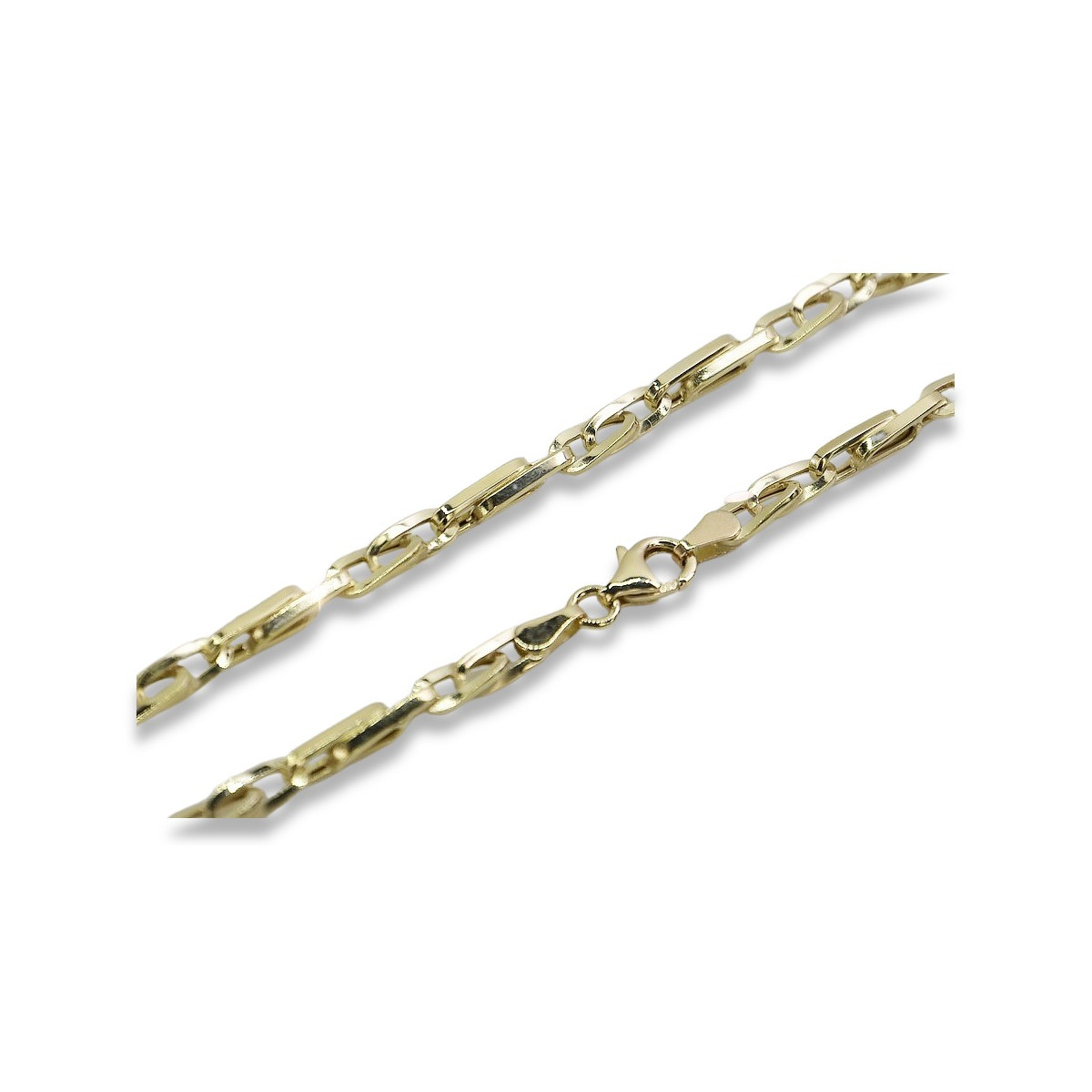 Pulsera de oro amarillo italiano de 14k con diferentes piedras preciosas cb064y