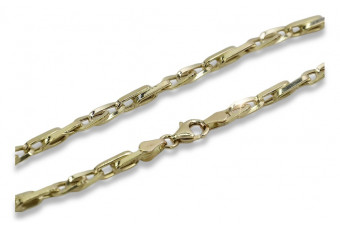 Bracelet en or jaune italien 14 carats avec pierres précieuses variées cb064y