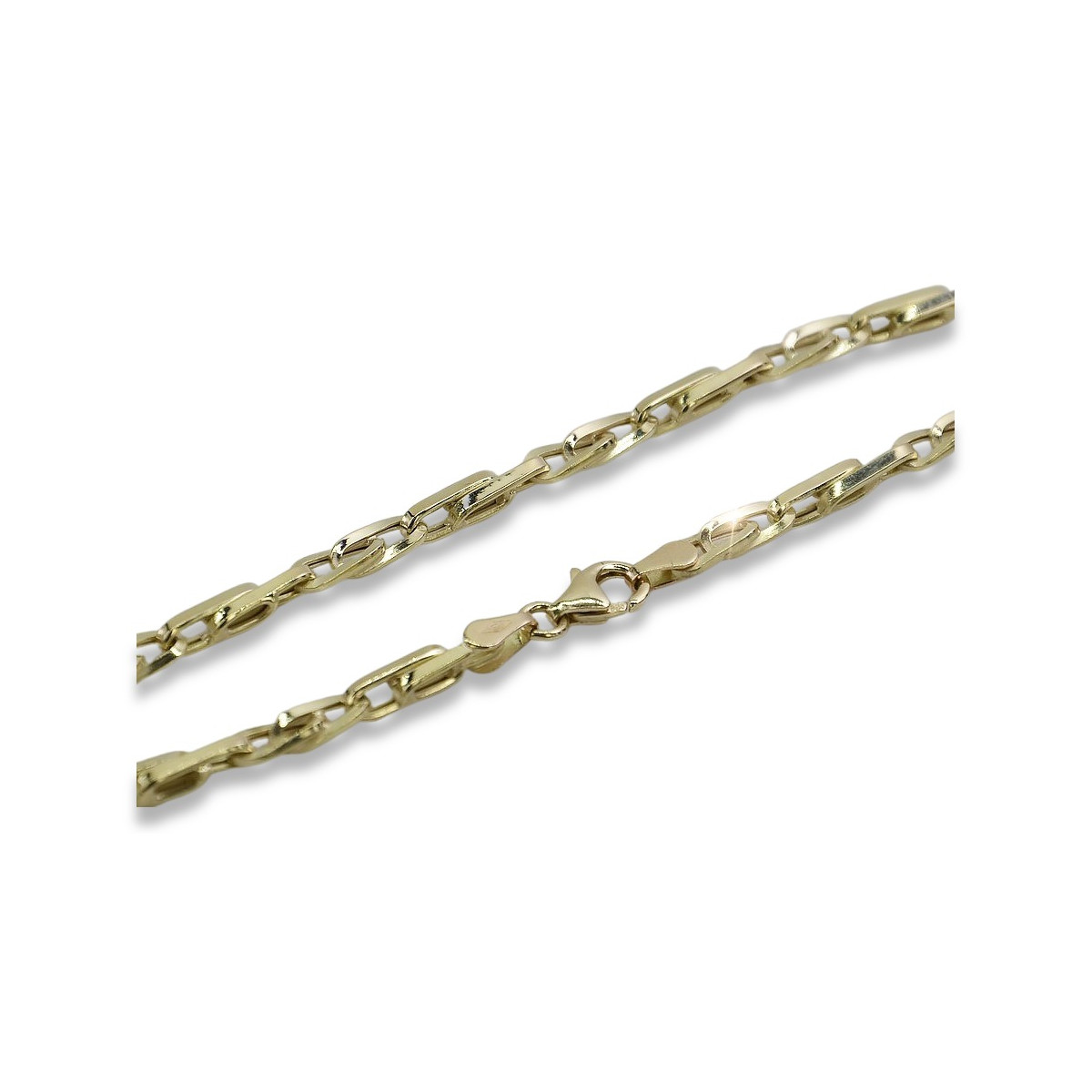 Bransoleta z włoskim żółtym złotem 14k 3mm, 20,5c cb064y