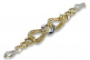 Italian 14K Two-Tone Gold Heart Bracelet cb068yw