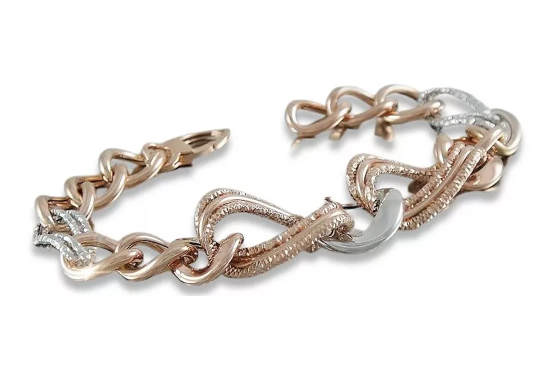 Bracelet Fantaisie Or Rose 14K cb068rw