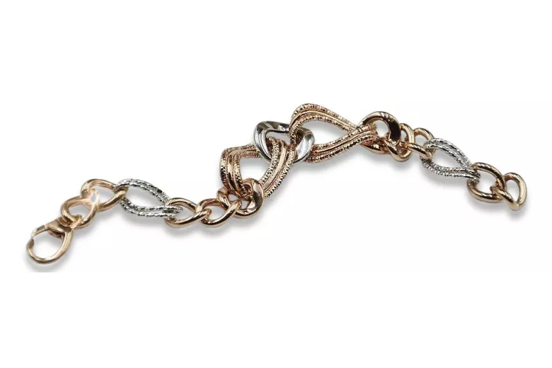 Bracelet Fantaisie Or Rose 14K cb068rw