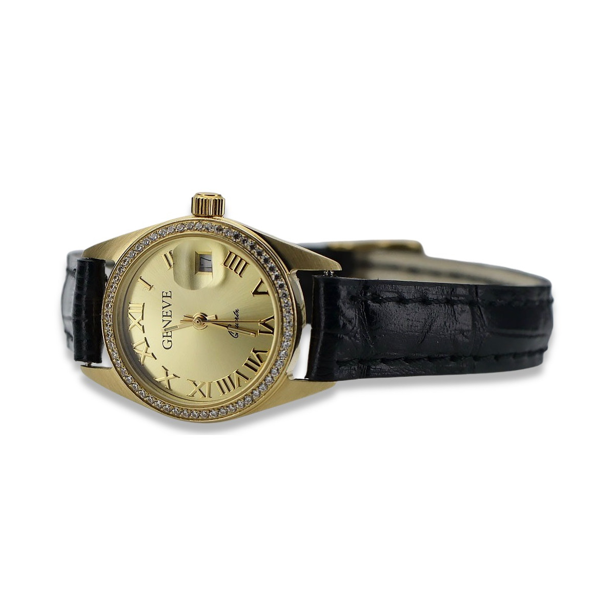 Reloj de damas de oro ★ zlotychlopak.pl ★ Pureza de oro 585 333 ¡Precio bajo!