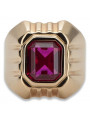 Bague Rubis Vintage en Or Rose 14 carats vsc002r