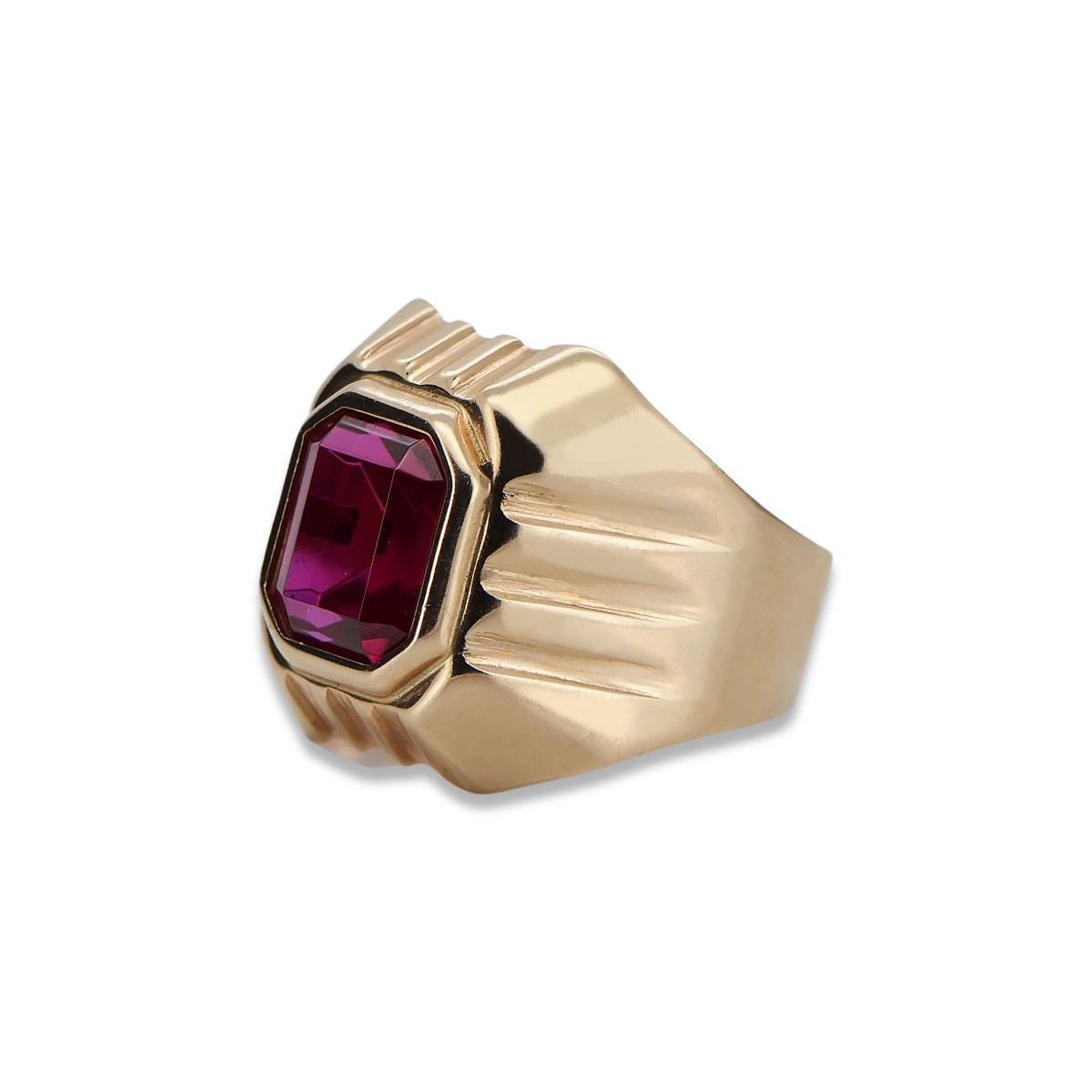 Bague Rubis Vintage en Or Rose 14 carats vsc002r