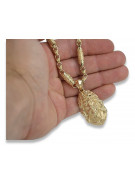 Gold God's medallion with a chain ★ zlotychlopak.pl ★ Gold 585 333 Low price