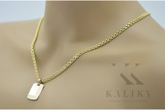 Кулон ★ золотий zlotychlopak.pl ★ золота візитна марка 585 333 низька ціна