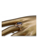 Russische sowjetische Rose 14 Karat 585 Gold Alexandrit Rubin Smaragd Saphir Zirkon Ring vrc014