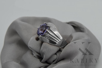 Bague en argent sterling 925, Alexandrite, Saphir, Topaze, Tanzanite vrc016s